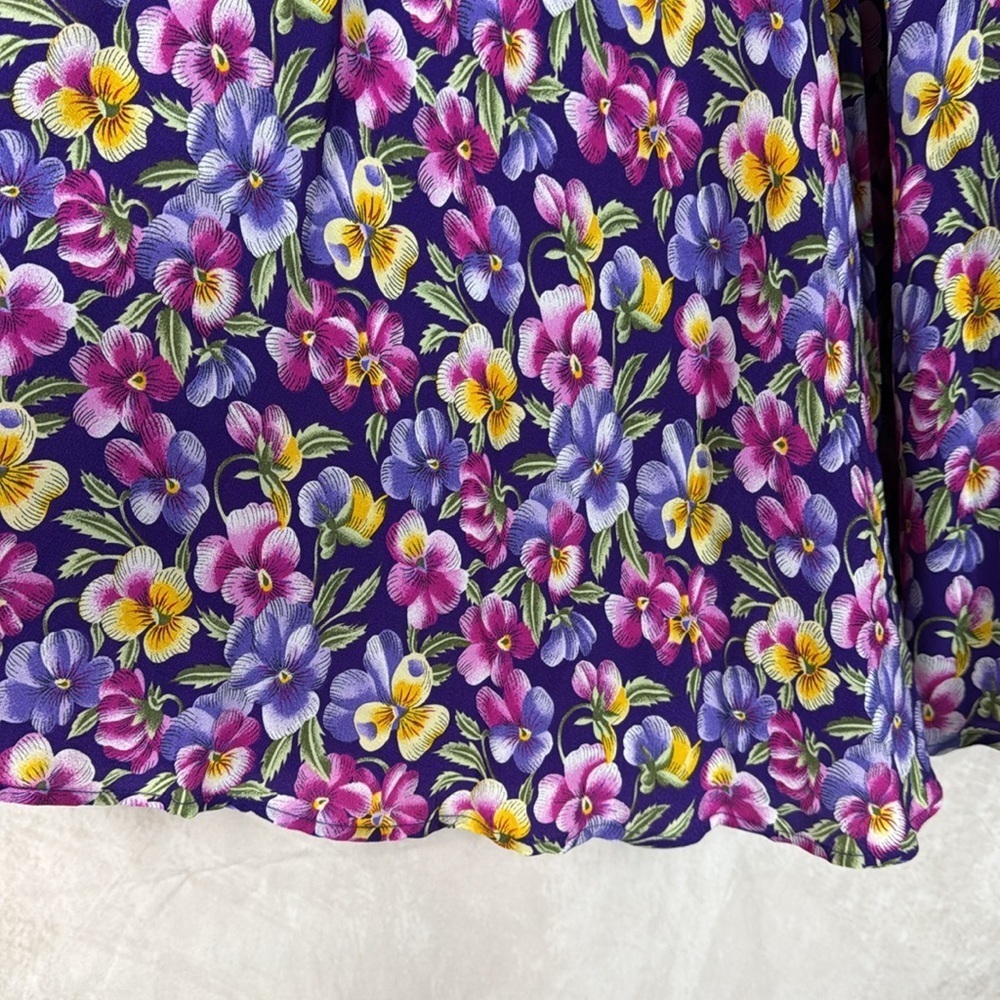 VTG Herman Geist Floral Maxi Skirt NWT Prairie Peasant Boho Cottagecore Women 14 - Picture 4 of 9